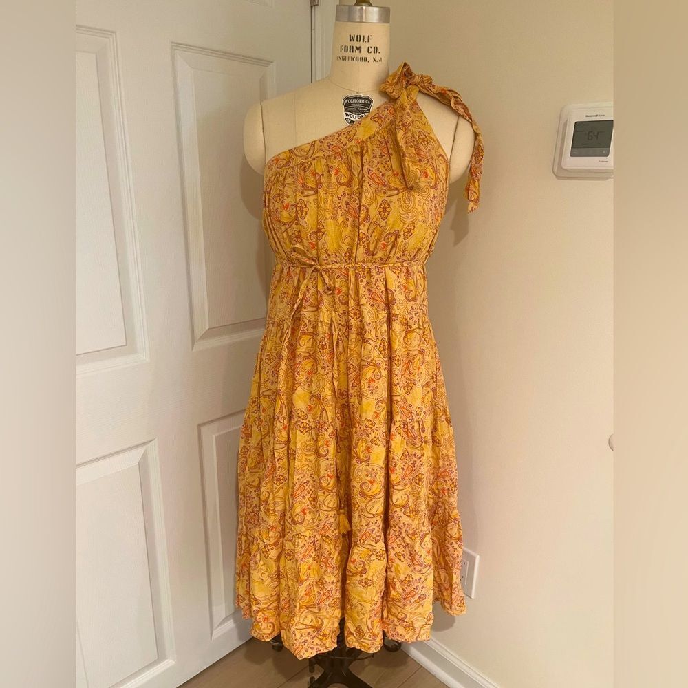 In Loom NWT‎ one shoulder dress women’s size Small.  Boho midi dress